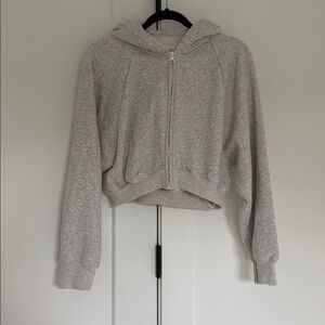 Abercrombie & Fitch Heather Gray Fleece Hoodie